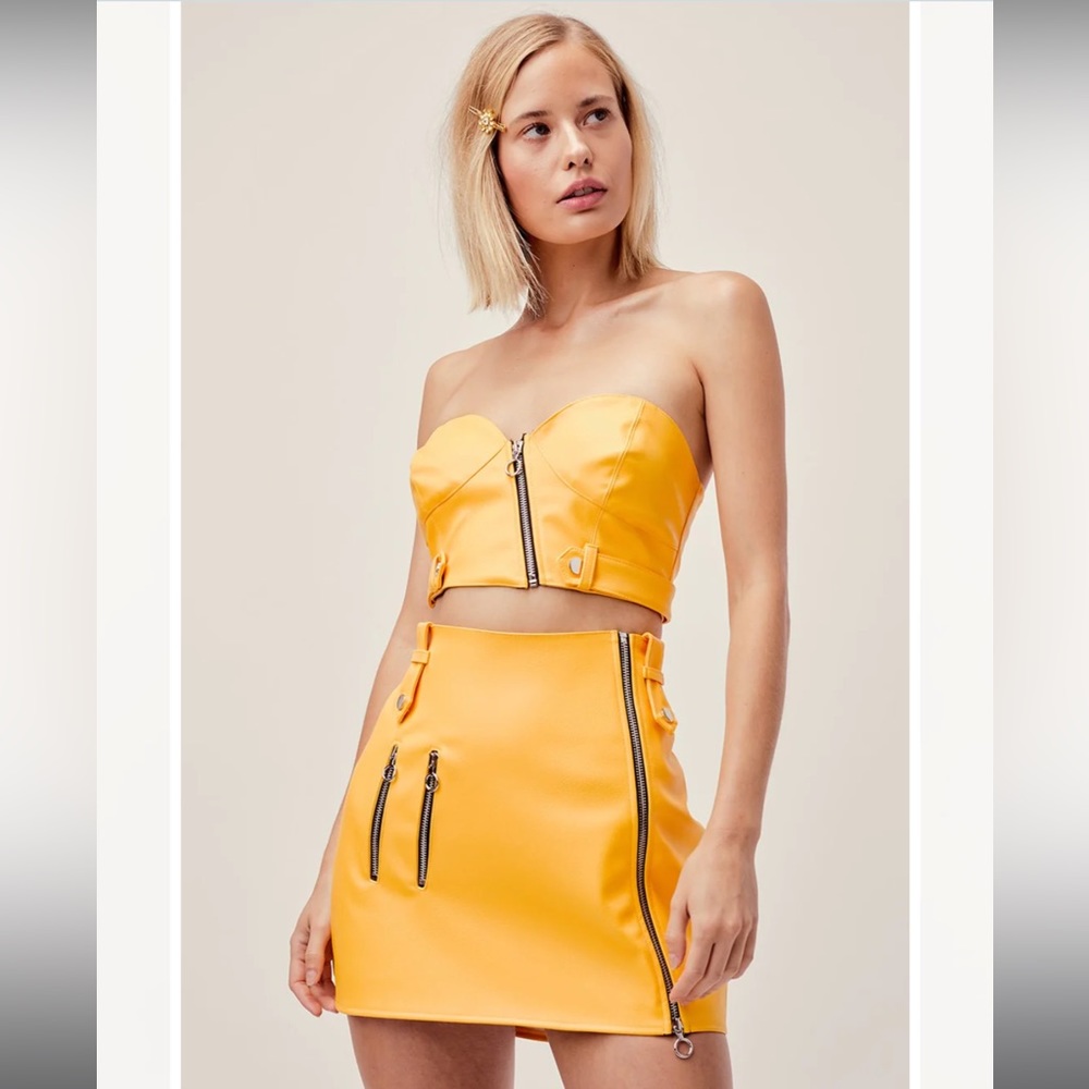 FOR LOVE & LEMONS Jawbreaker Corset Top, size XS